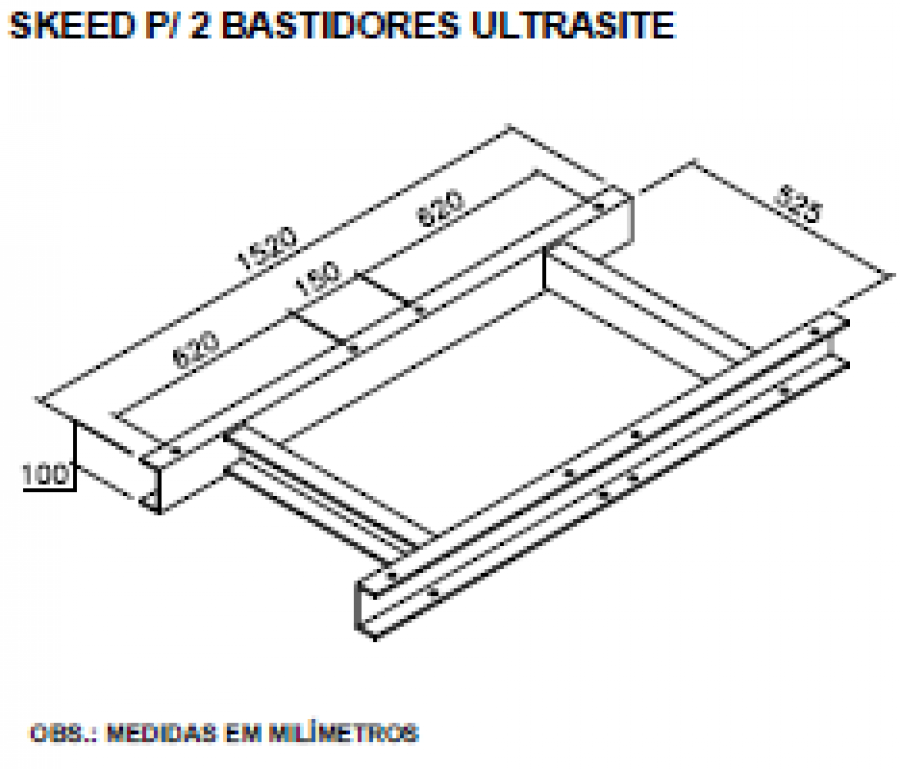 ESTEIRA OUTDOOR - SKEED P/ 2 BASTIDORES ULTRASITE